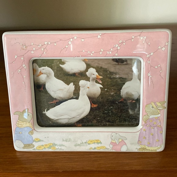 VTG ‘80s Ceramic Photo Frame - Picture 3 of 10